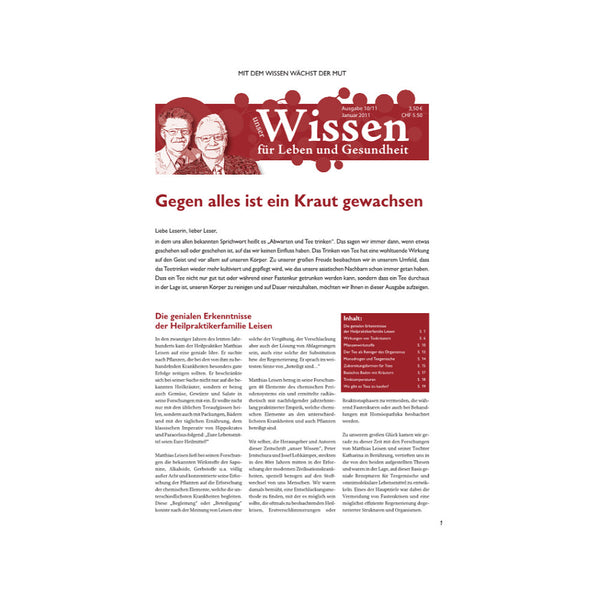 Unser Wissen  Nr. 10 - Gegen alles ist ein Kraut gewachsen