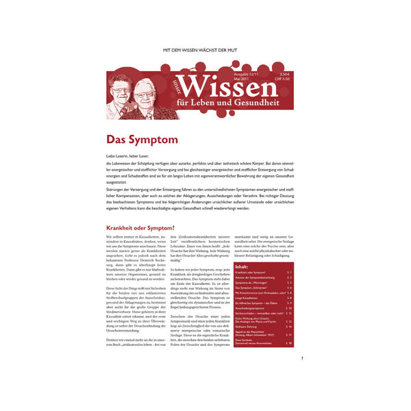 Unser Wissen Nr. 12 - Das Symptom - Digitale Ausgabe