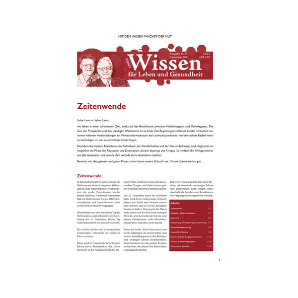 Unser Wissen Nr. 15 - Zeitenwende - Digitale Ausgabe