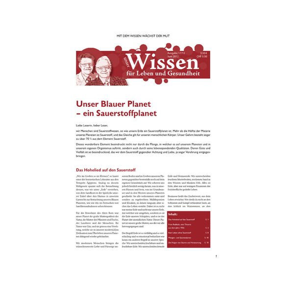 Unser Wissen Nr. 17 - Unser Blauer Planet