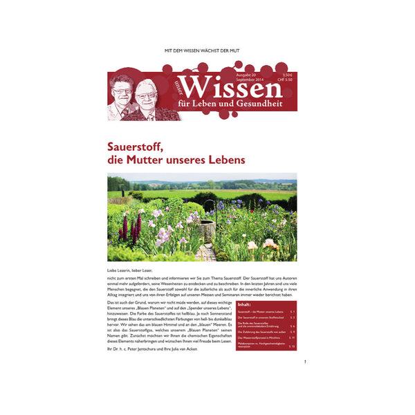 Unser Wissen Nr. 20 - Sauerstoff, die Mutter unseres Lebens