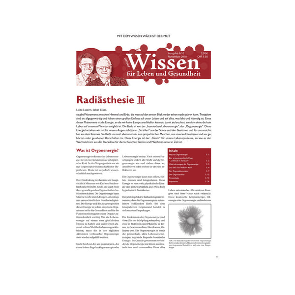 Unser Wissen  Nr. 09 - Radiästhesie III